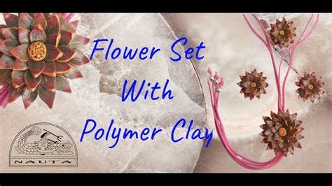 Polymer Clay Flower Set