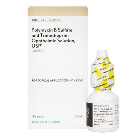 Polymyxin B Sulfate & Trimethoprim Ophthalmic Solution 10mL
