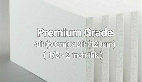 Polystyrene Foam Board 1 Inch 2x4ft (10pcs), Bubble Wrap