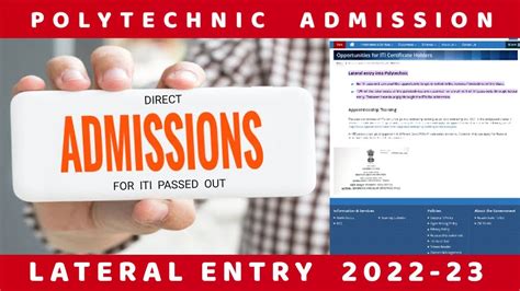 polytechnic lateral entry admission 2022