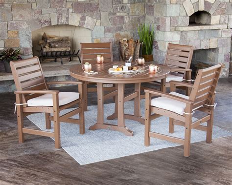 polywood 5 piece dining set