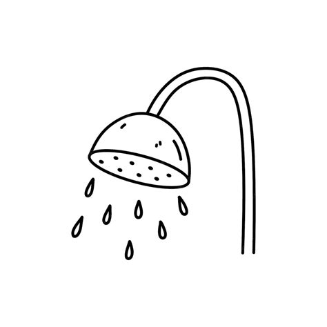 pomme de douche dessin