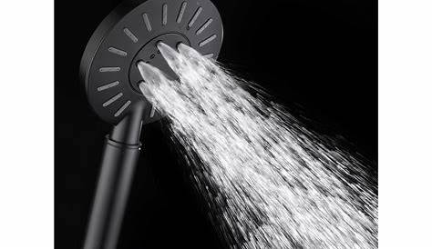 Pommeau De Douche Noir Colonne Mitigeur Ora e Plafond Pluie Rond Et tte