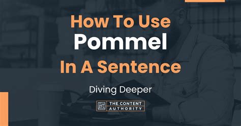 Pommel A Sentence