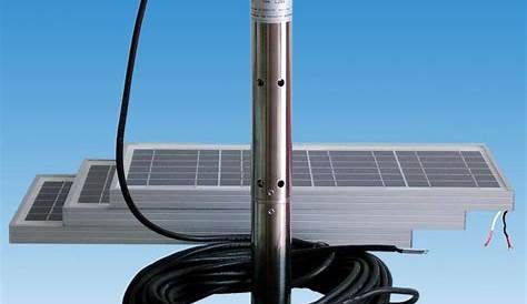 Pompe solaire de puits LJ3012T et 3 panneaux solaires 12 W