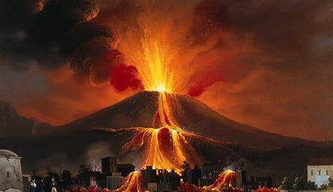 Pompeii Vesuvius Eruption Photograph by Granger