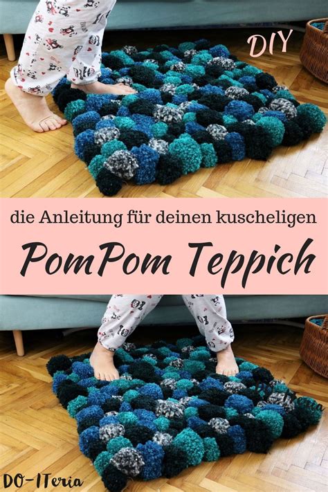 DIY Bommel Teppich nur mit Hilfe der Hände basteln / Pom Pom Teppich