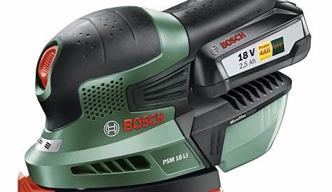 Ponceuse Bosch A Batterie PSM 18 LI à Main Sans Fil 18V LiIon