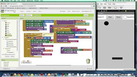 Pong Mit App Inventor