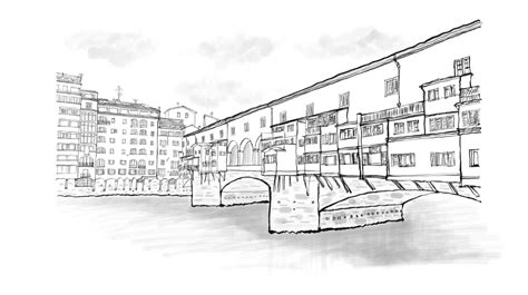 Ponte Vecchio Sketch