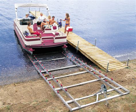 pontoon boat front ramp