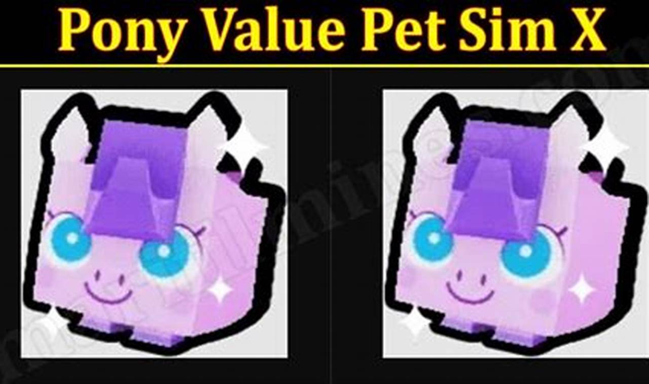 pony value pet sim