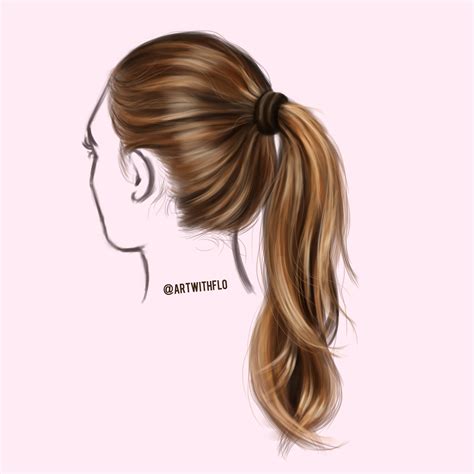 Ponytail Drawing