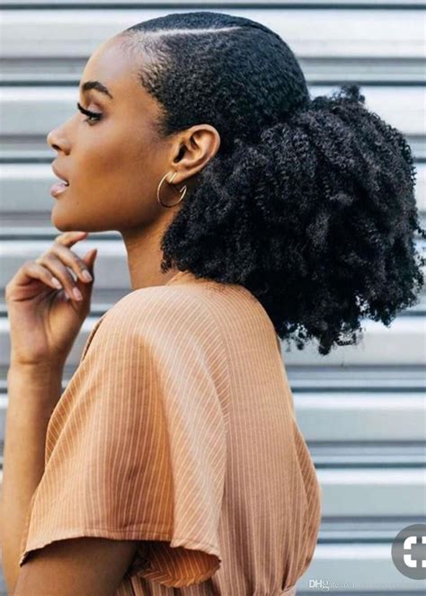 Stunning Ponytail Hairstyles For Black Hair Natural With Simple Style