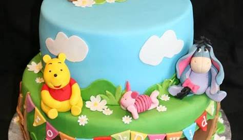 Pooh Bear Birthday Cake Designs Winnie The First Designtapeter