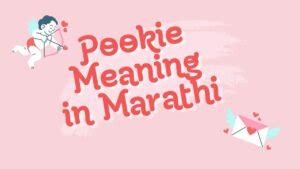 pookie meaning in marathi with example pdf