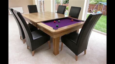 Awesome Pool Table Dining Table Combo YouTube