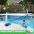 pool volleyball net in ground