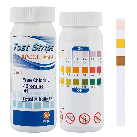 Pool Chlorine Dip Test Strips