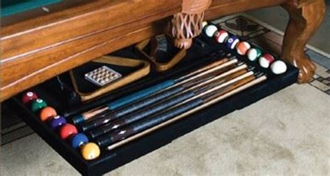 Pool Cue Rack Under Table