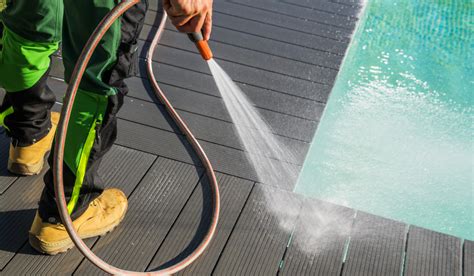 pool deck power washing