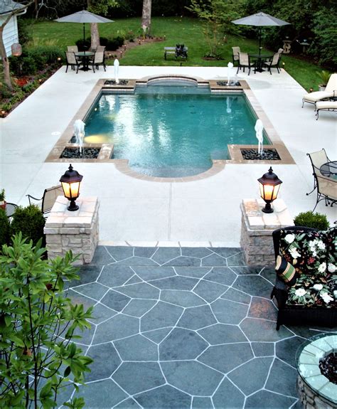 Pool Decking Ideas Concrete