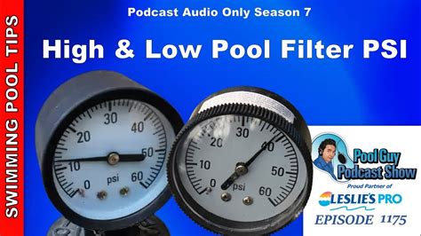 Pool Filter High Pressure Low Flow