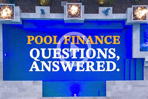 pool financing terms