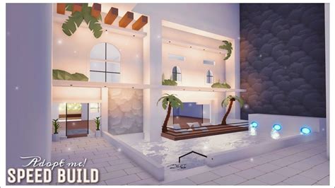Roblox Adopt Me Luxury Apartment Pool Speed Build with Starfish YouTube