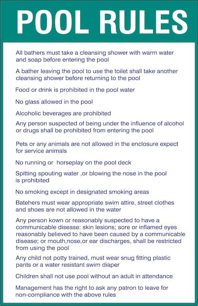 Pool Penalty Rules