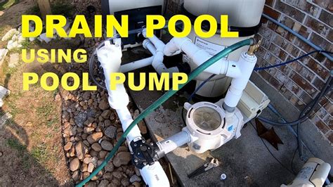 Pool Pump Drain Pipe