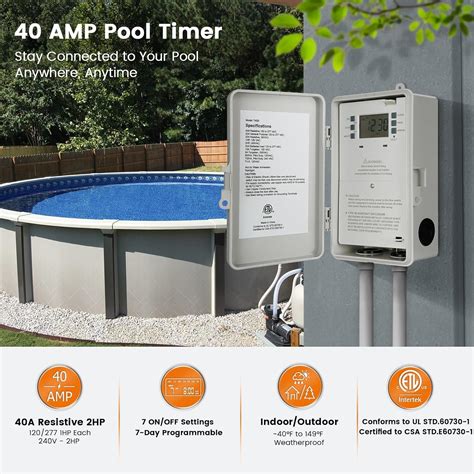 Pool Pump Programmable Timer