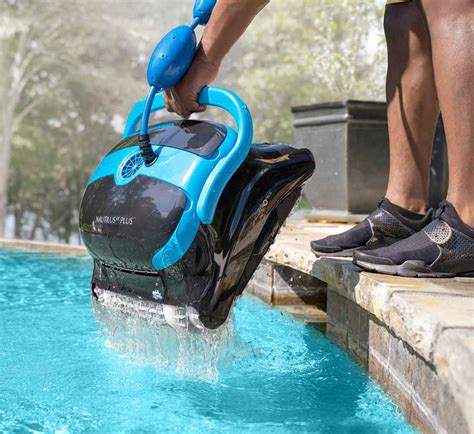pool robot cleaner in action
