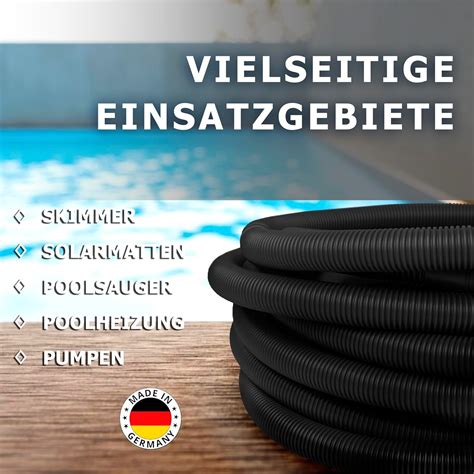 Planschbecken wasser frisch halten Poolschlauch 50mm