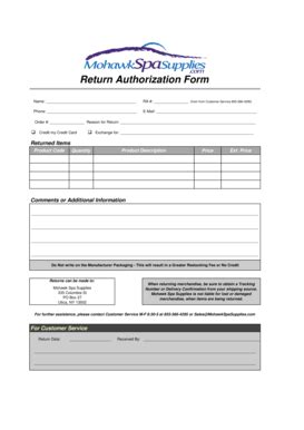 Pool Spa Supplies Return Policy