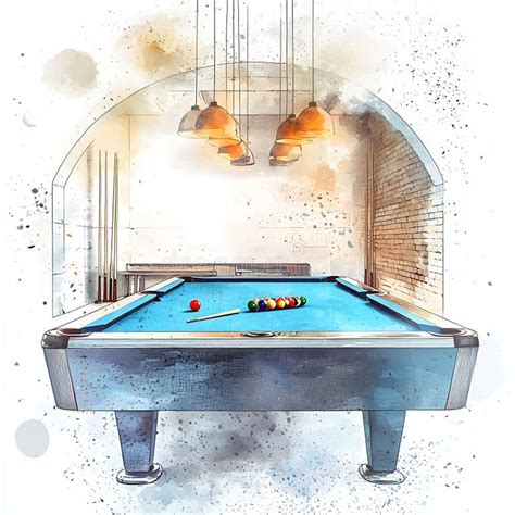 pool table artistic expression