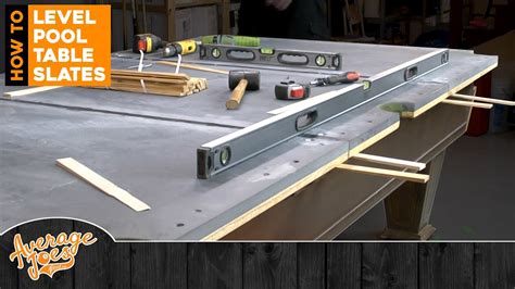 Pool Table Slate Leveling