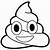 poop emoji coloring page