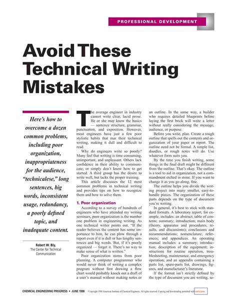 Poor Technical Writing Examples