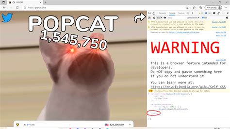 Popcat clicker 100 000 clicks YouTube
