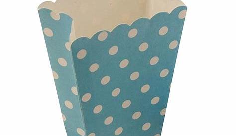 Sachet popcorn motif rayures Bleu Couleur Bleu