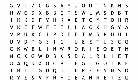 Pop Culture Word Search