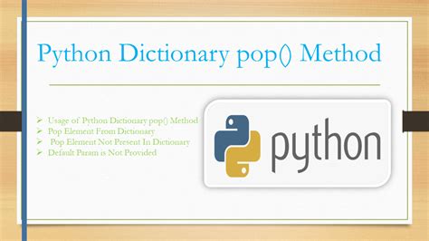 pop from dictionary python time complexity