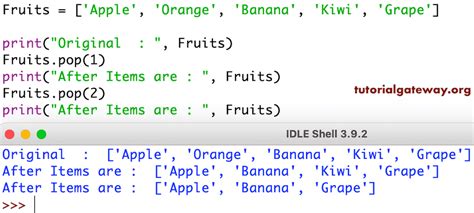pop python function