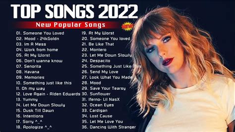 pop song list 2022