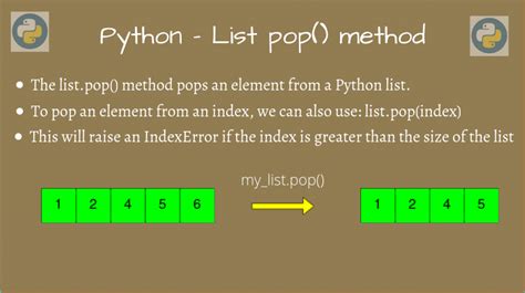 pop use in python