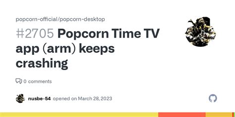 Popcorn App Keeps Crashing