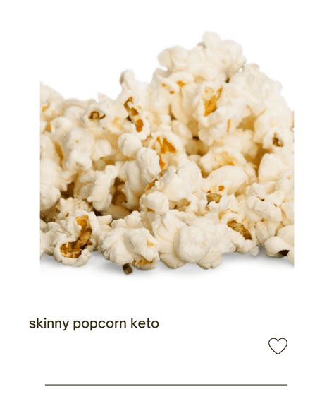 Popcorn Bei Keto