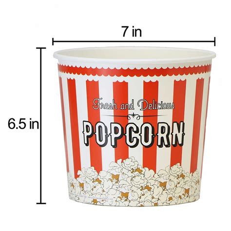 Popcorn Bucket Dimensions