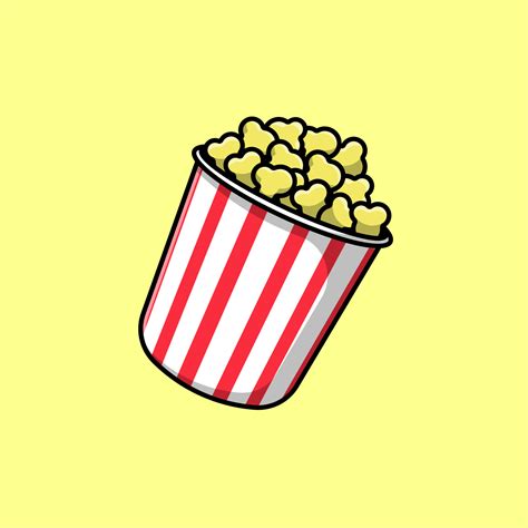 Popcorn Cartoon Drawing
